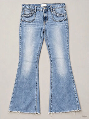 Vanilla Star Flare Jeans in Blue Size 9
